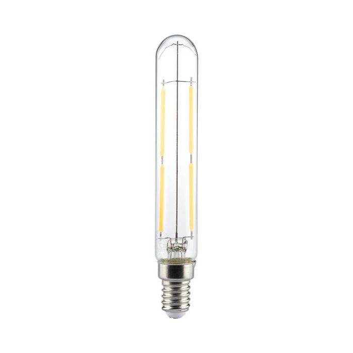 Bombilla LED V-TAC - Soporte T20 E14 - IP20 - Transparente - 4W - 400 Lumens - 3000K