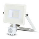 Proyector LED giratorio V-TAC - Samsung - Sensor PIR - Impermeable IP65 - Blanco - 20W - 1600 Lúmenes - 4000K