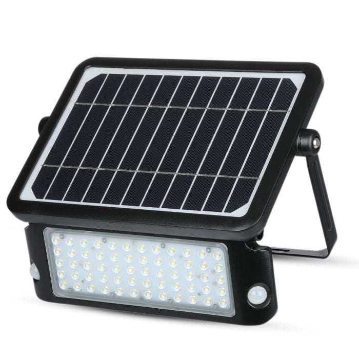Proyector Solar V-TAC - IP44 - Negro -10W - 1100 Lumens - 4000K