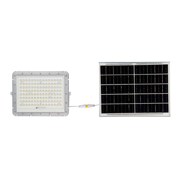 Proyector Solar V-TAC - Impermeable IP65 - Blanco - 20W - 1800 Lumens - 6400K