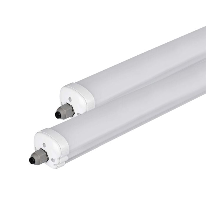 LED Batten Fitting - Serie G - IP65 Waterproof - White - 36W - 4320 Lumens - 6400K - 120CM - Pack de 2