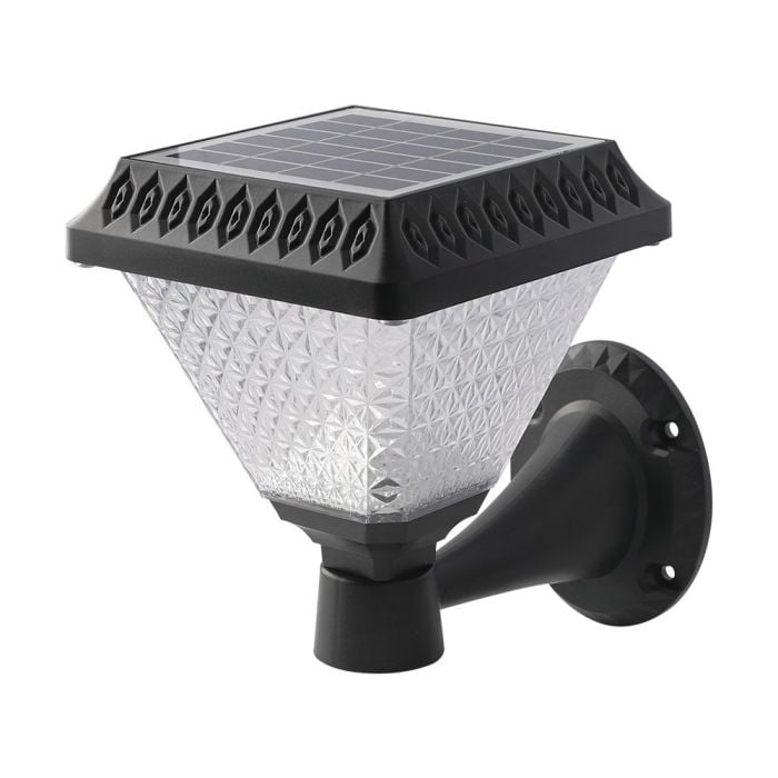 Aplique Solar V-TAC - IP44 - Negro - 0.8W- 75 Lumens - 3IN1