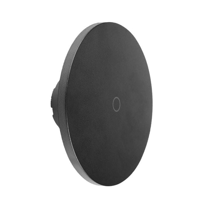 V-TAC LED Aplique redondo - CCT - Cambiable - IP65 Impermeable - Negro - 12W - 1200 Lumens - 3IN1