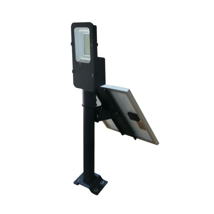 V-TAC Farola Solar - 50W - IP65 Impermeable - Negra - 4000 Lumens - 6000K