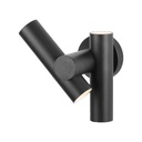 V-TAC LED Aplique Moderno - Foco 2 Vias - IP44 - Cuerpo Negro - 6W- 620 Lumens - 3000K