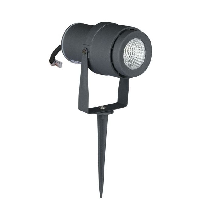 V-TAC Exterior - Luces de Espiga para Jardín - IP65 Impermeable - Gris - 12W - 875 Lumens - 3000K