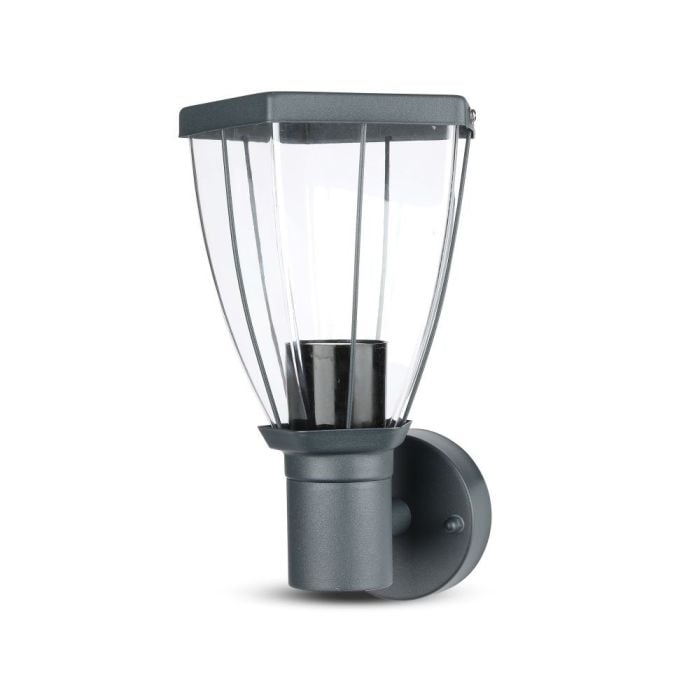 V-TAC Aplique Exterior - Up - Soporte E27 - IP44 - Gris Oscuro
