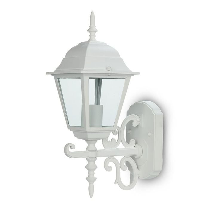 V-TAC Aplique Exterior - Up - Soporte E27 - IP44 - Blanco Mate