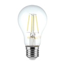 Bombilla LED V-TAC - E27 Transparente - Filamento - A60 - Soporte E27 - IP20 - 6W - 600 Lumens - 3000K