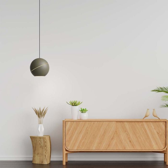 V-TAC Lámpara de Techo de Diseño - IP20 - Cuerpo Oro Champagne - 8.5W- 850 Lumens - 3000K