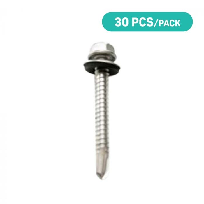 V-TAC Paneles Solares - Accesorios Estructura - Tornillo M6x50mm - 30 Piezas/Paquete