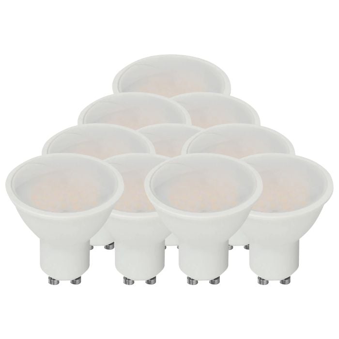 V-TAC LED Spot Light - 100lm/w - GU10 - Lente 100° - IP20 - Blanco - 10W - 1000 Lumens - 4000K - Pack de 10