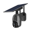 Cámara Solar Inteligente - Impermeable IP65 - Negra - WiFi - PTZ