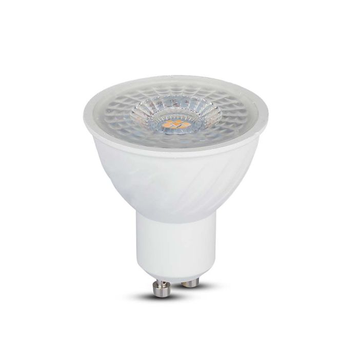 Dicróica LED regulable V-TAC Samsung GU10 Lente 110° IP20 Blanco 6W 445 Lúmenes 4000K