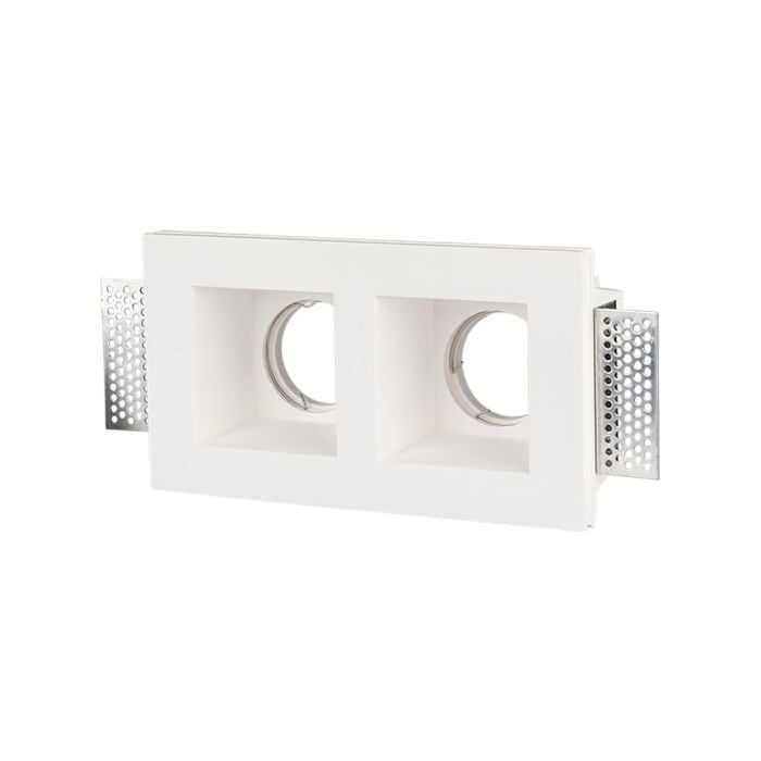 V-TAC LED Aro cuadrado - Empotrable - GU10 - IP20 - Blanco