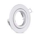 V-TAC LED Aro redondo - Empotrable - GU10 - IP20 - Blanco