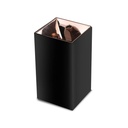 V-TAC Aro cuadrado LED - Accesorios de Superficie - GU10 - IP20 - Negro + Oro Rosa