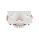 V-TAC Aro cuadrado LED - Empotrable - GU10 - IP20 - Blanco + Blanco