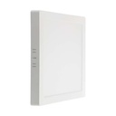 V-TAC LED Mini Panel Cuadrado - Superficie Delgada - IP20 - Cuerpo Blanco - 18W- 1850 Lumens - 3000K