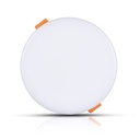 V-TAC LED Redondo Ajustable Mini Panel - Samsung - IP20 - Blanco - 12W - 750 Lumens - 3000K