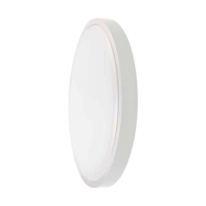 V-TAC LED Plafón redondo - Samsung - Sensor - IP44 - Blanco - 18W- 1830 Lumens - 6500K - 295MM