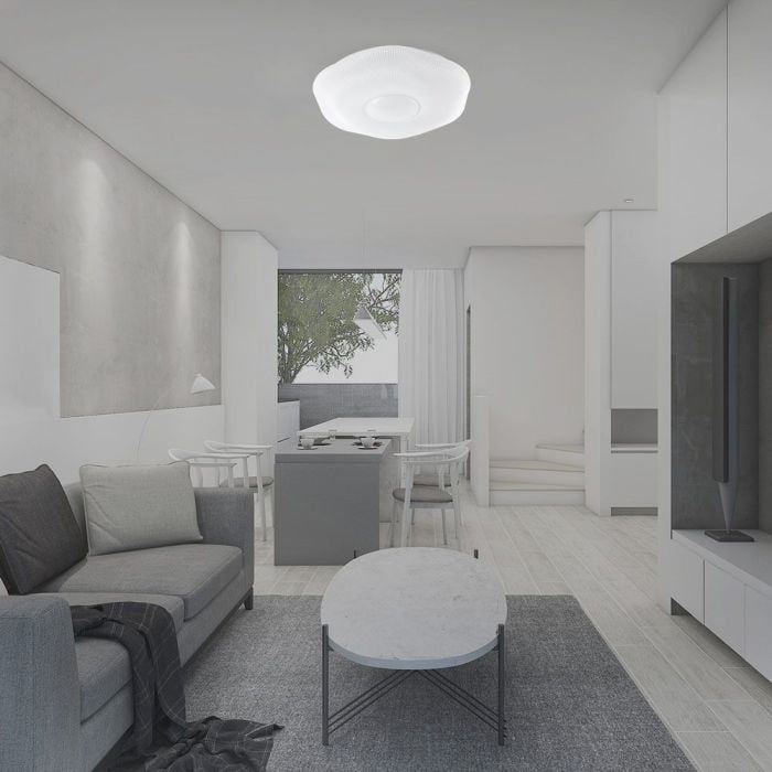 V-TAC Lámpara de techo de diseño - Mando a distancia con cambio de color - IP20 - 40W- 4000 Lumens - 3IN1