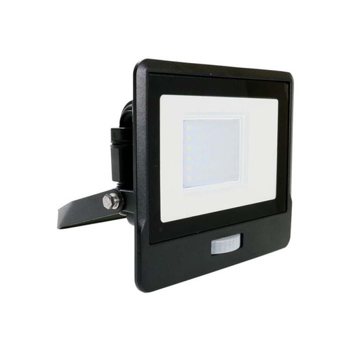 [20262] Proyector LED V-TAC - Samsung - Sensor PIR - Impermeable IP65 - Negro - 30W - 2340 Lúmenes - 3000K