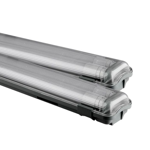 [6388] Regleta LED - Tubo Doble 2 x 20W - IP65 Estanca - 2 x 2100 Lumens - 4000K - 150CM - Pack de 2