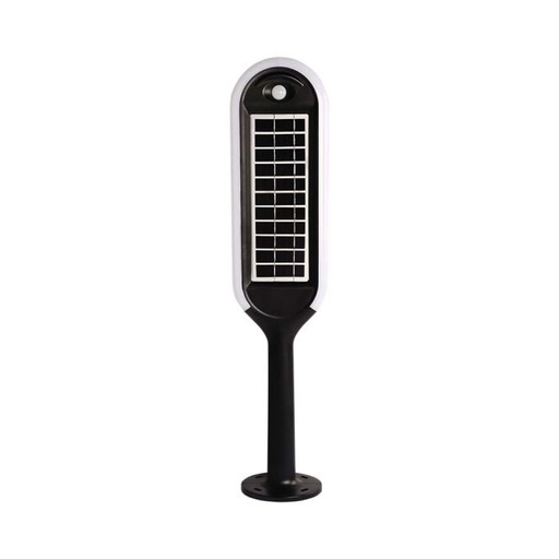 [6665] V-TAC Solar Bollard Light - IP65 Impermeable - Blanco + Negro - 5W- 400 Lumens - 4000K