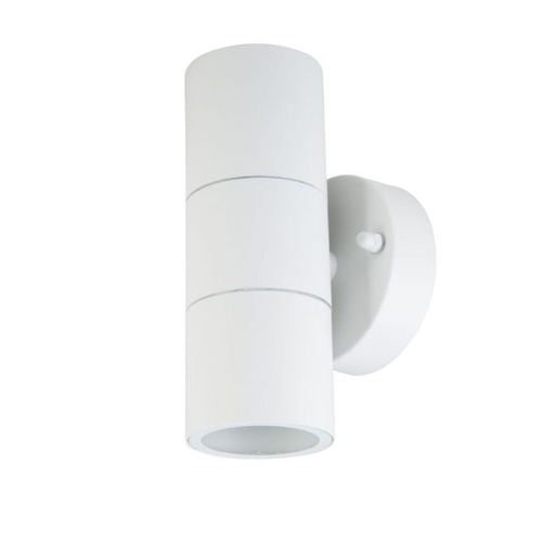 [7570] V-TAC Lámpara de Pared Exterior - UP - Down - Accesorios de Pared - Soporte GU10 - IP44 - Blanco Mate