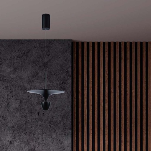 [10083] V-TAC Luz de Techo de Diseño - IP20 - Cuerpo Negro - 9W- 1000 Lumens - 4000K