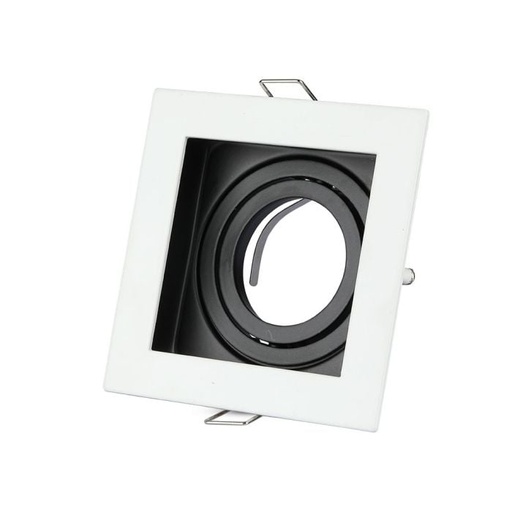 [3597] V-TAC LED Aro cuadrado - Empotrable - GU10 - IP20 - Blanco