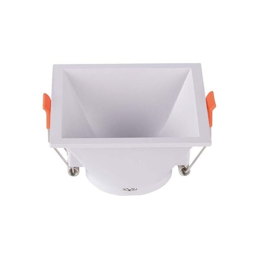 [6638] V-TAC Aro cuadrado LED - Empotrable - GU10 - IP20 - Blanco