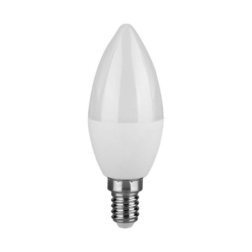 [8040] Bombilla LED V-TAC - Samsung - Vela - Soporte E14 - IP20 - Blanca -3.7W - 320 Lumens - 3000K